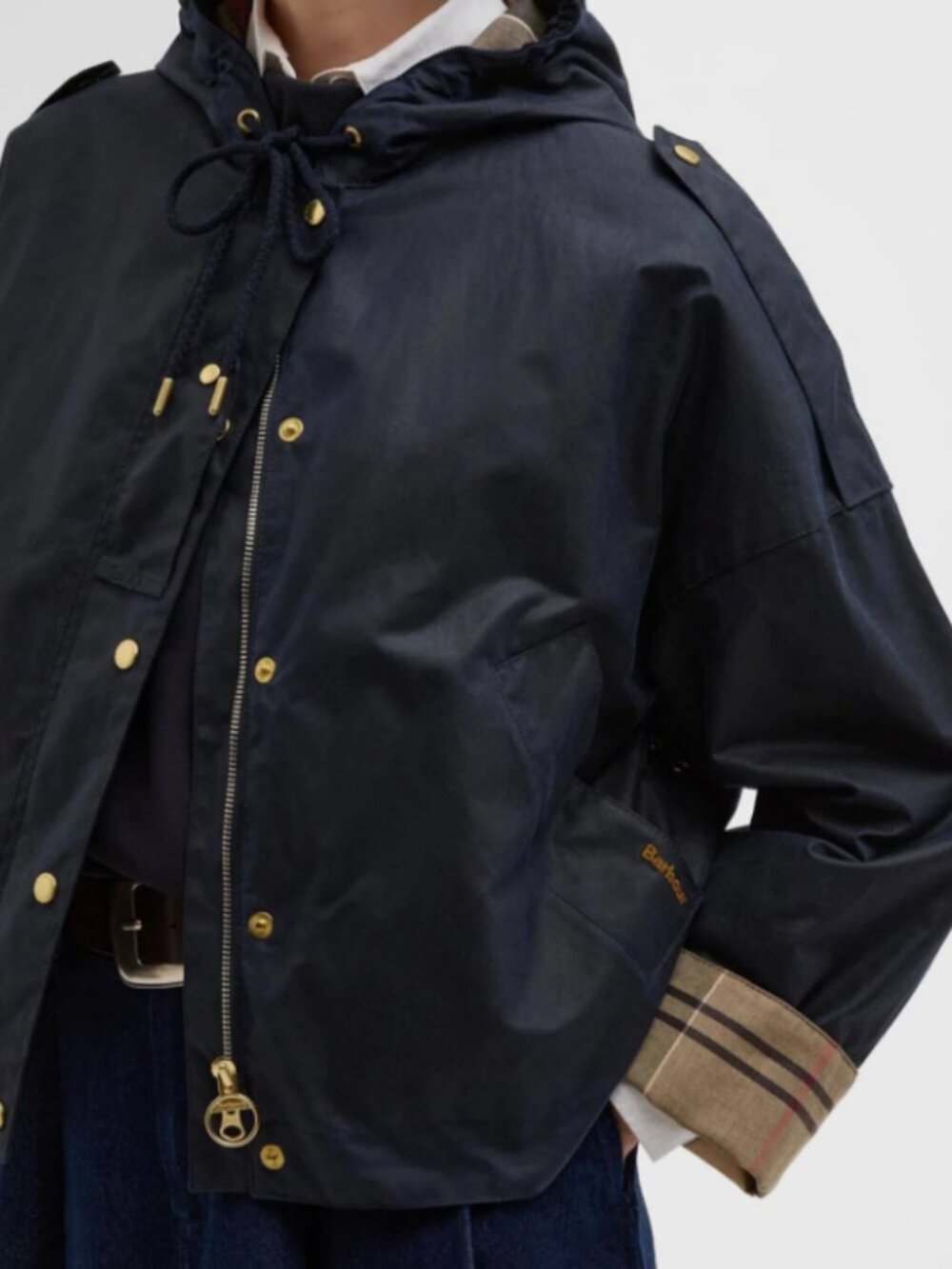 Royal Navy~ Barbour Ryedale Waxed Cotton Jacket MSRP$540 British Elegance - Picture 7 of 11